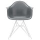 Vitra Eames DAR stoel met wit gepoedercoat onderstel-Graniet grijs
