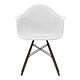 Vitra Eames DAW stoel met donker esdoorn onderstel-Cotton white