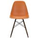Vitra Eames DSW stoel met donker esdoorn onderstel-Roest oranje