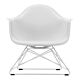 Vitra Eames LAR loungestoel met wit onderstel-Cotton white