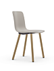 Vitra Hal RE Wood stoel eiken onderstel-Warm Grey
