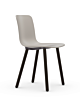 Vitra Hal RE Wood stoel donker eiken onderstel-Warm Grey