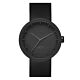 LEFF Amsterdam Tube horloge-Polsband zwart-Wijzerplaat zwart