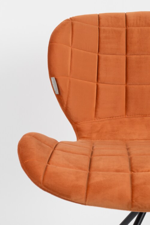Zuiver OMG Velvet stoel-Oranje