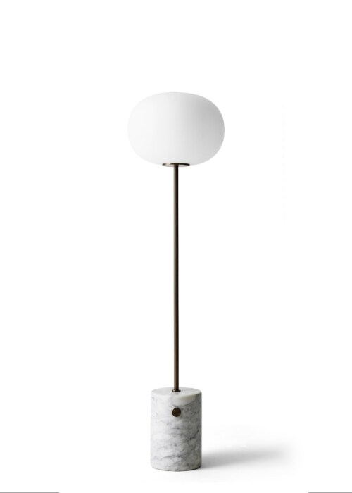 Audo Copenhagen JWDA vloerlamp-White Marble | Bronzed Brass