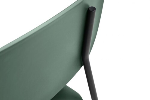 Hay Soft Edge 45 stoel met gepoedercoat onderstel-Hunter groen