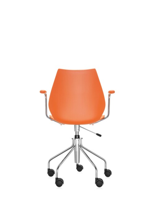 Kartell Maui bureaustoel met armleuning-Oranje