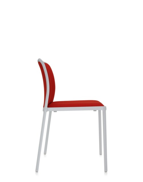 Kartell Audrey Soft wit stoel-Wit-rood-Zonder armleuning