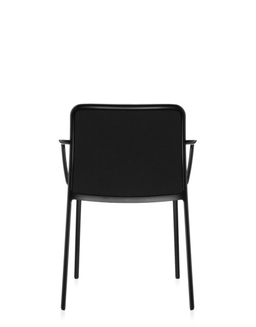 Kartell Audrey Soft zwart stoel-Zwart-Met armleuning