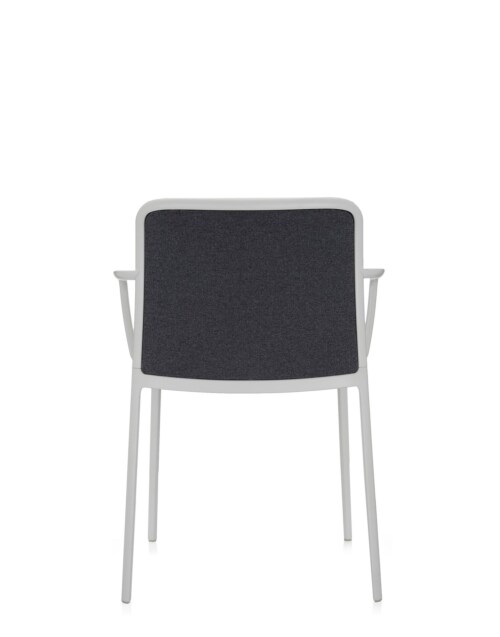 Kartell Audrey Soft wit stoel-Wit-grijs-Met armleuning