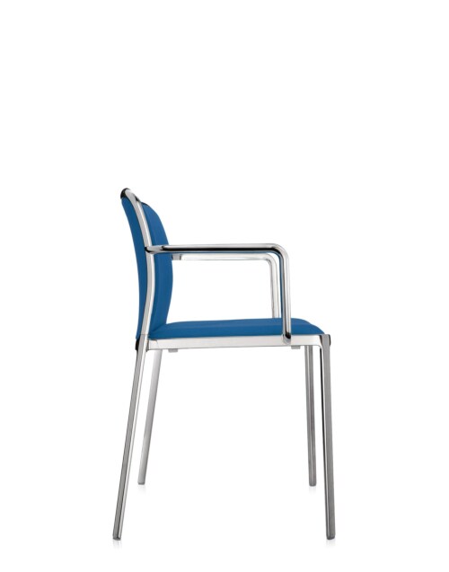 Kartell Audrey Soft aluminium stoel-Octaangroen-Met armleuning