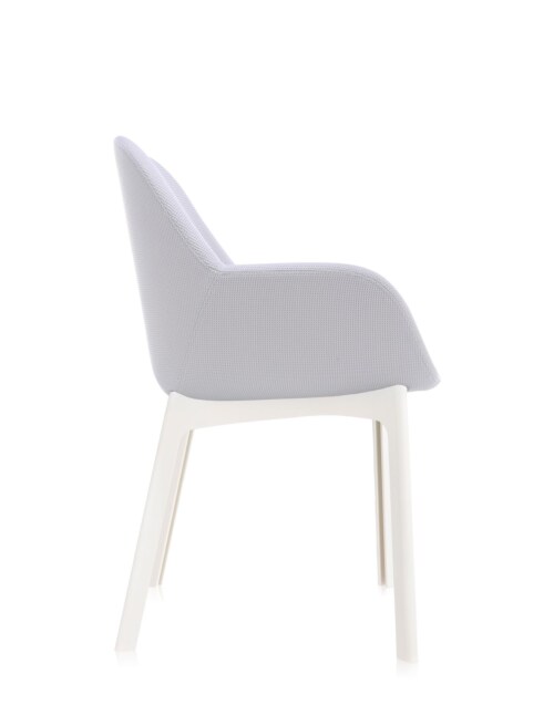 Kartell Clap stoel-Licht grijs-Wit