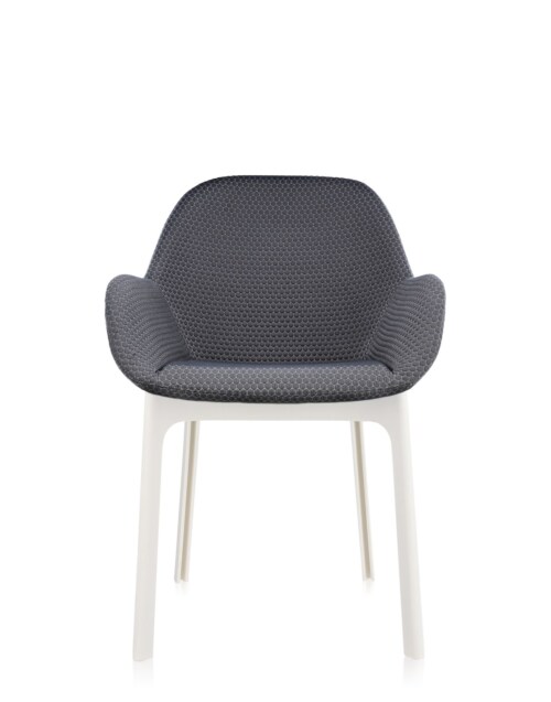 Kartell Clap stoel-Donker grijs-Wit