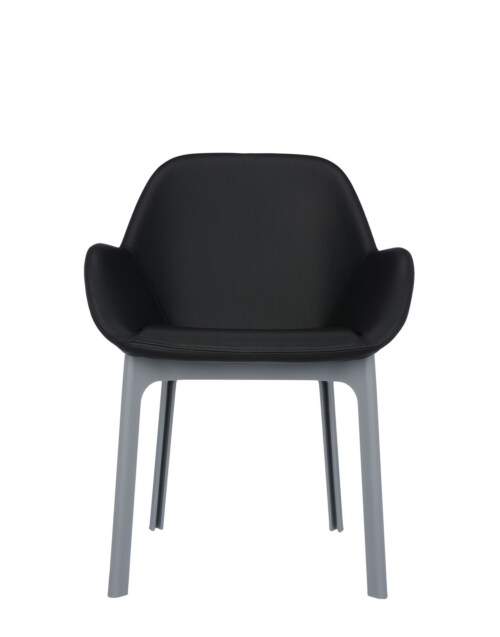 Kartell Clap PVC stoel-Zwart-Grijs