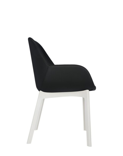 Kartell Clap PVC stoel-Zwart-Wit
