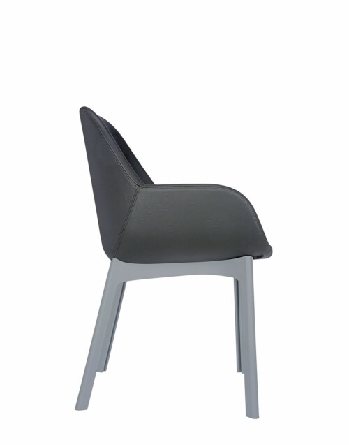 Kartell Clap PVC stoel-Donker grijs-Grijs