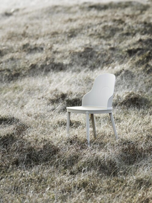 Normann Copenhagen Allez eiken onderstel stoel-Warm Grey