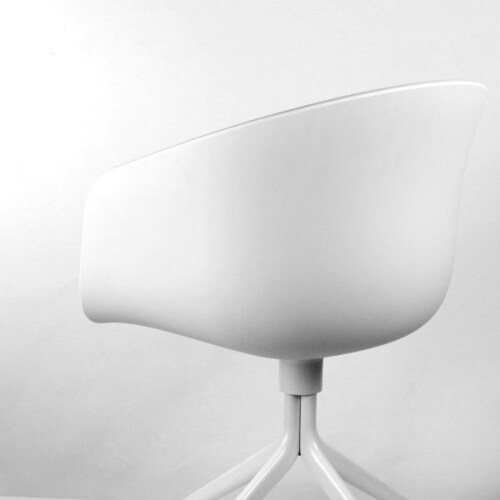 HAY About a Chair AAC20 wit onderstel stoel-Licht grijs