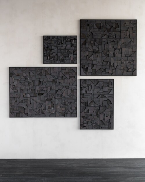 Ethnicraft Bricks muurdecoratie-Black