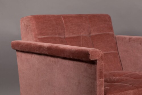 Dutchbone Sir William Lounge fauteuil -Vintage Roze
