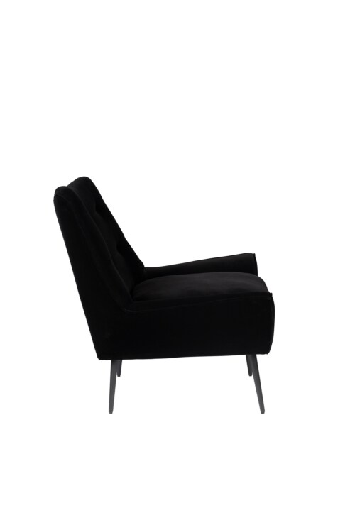 Dutchbone Glodis Lounge Chair-Nero
