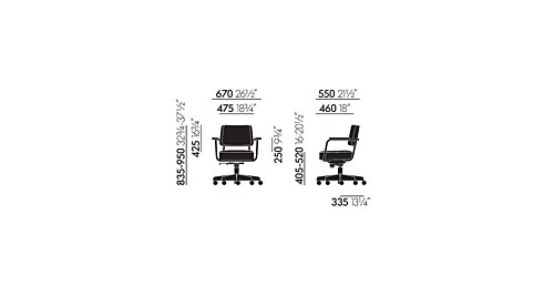 Vitra stoel Direction Pivotant bureaustoel-Volo 02