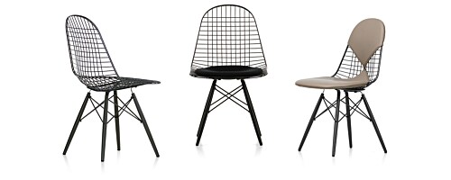 Vitra Eames Wire Chair DKW onderstel esdoorn stoel-Hopsak 79