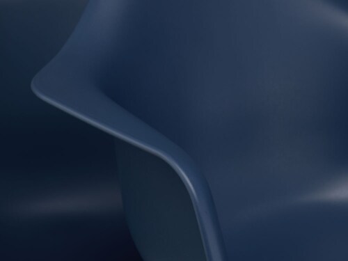 Vitra Eames DAR stoel zwart gepoedercoat onderstel-Sunlight