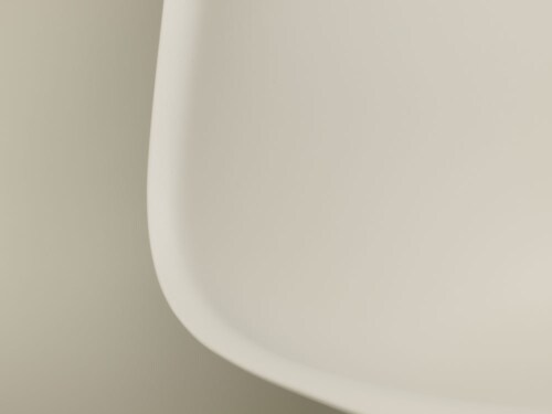 Vitra Eames DSR stoel met verchroomd onderstel- Light Grey RE