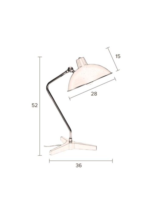 Dutchbone Devi Desk lamp-Zwart