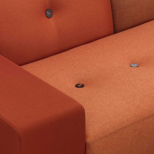 Vitra Polder Sofa bank rechts-The Earth Reds