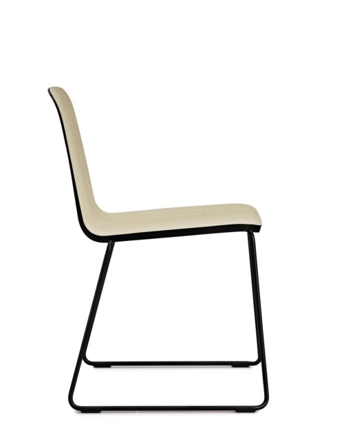 Normann Copenhagen Just Chair staal stoel-Essen-Gepoedercoat staal zwart