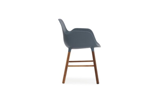 Normann Copenhagen stoel Form armchair noten-Blauw