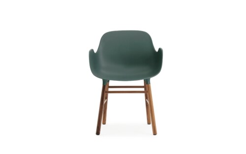 Normann Copenhagen stoel Form armchair noten-Groen