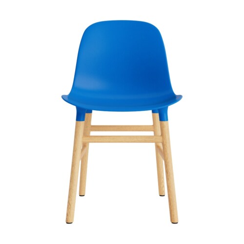 Normann Copenhagen Form Chair stoel eiken-Fel Blauw OUTLET