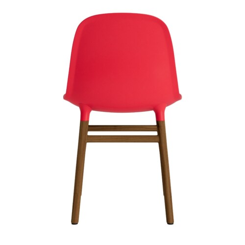 Normann Copenhagen Form Chair stoel noten-Fel Rood