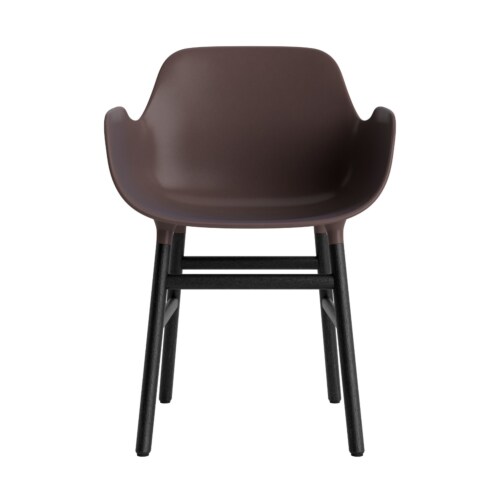 Normann Copenhagen Form Armchair stoel zwart eiken-Bruin