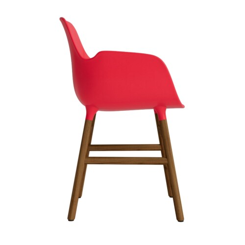 Normann Copenhagen Form armchair stoel noten-Fel Rood