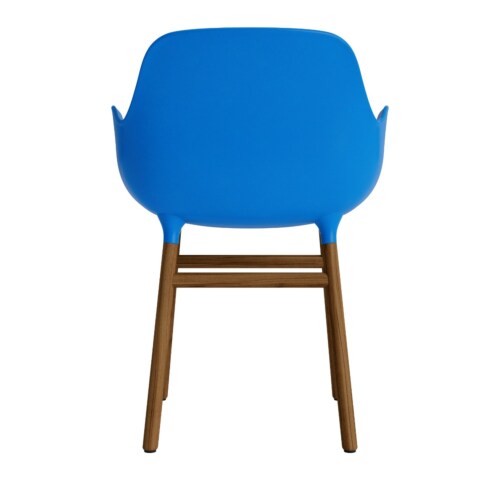 Normann Copenhagen Form armchair stoel noten-Fel Blauw