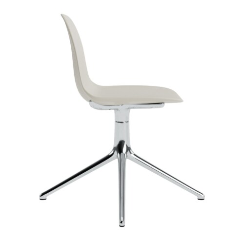Normann Copenhagen Form Swivel stoel aluminium onderstel-Light grey