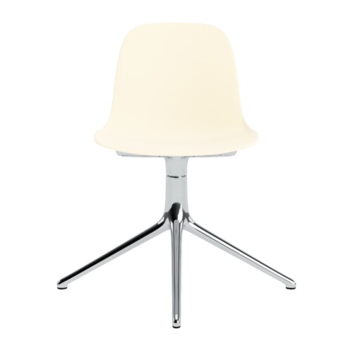 Normann Copenhagen Form Swivel stoel aluminium onderstel-Cream