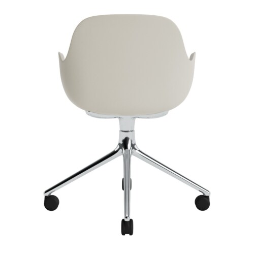 Normann Copenhagen Form Swivel bureaustoel aluminium onderstel-Light grey