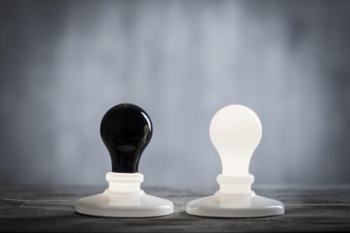 Foscarini Light Bulb tafellamp-Zwart
