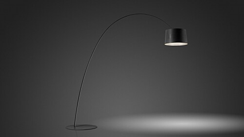 Foscarini Twiggy Elle LED vloerlamp-Zwart