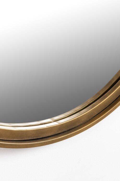 vanHarte Matz ovale spiegel-L-Brass