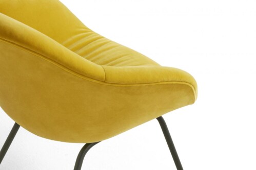 Hay AAL 87 Soft stoel-Lola Yellow-Gepoedercoat Zwart