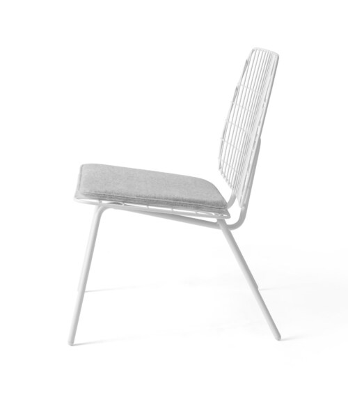 Audo Copenhagen WM String Lounge fauteuil-Wit