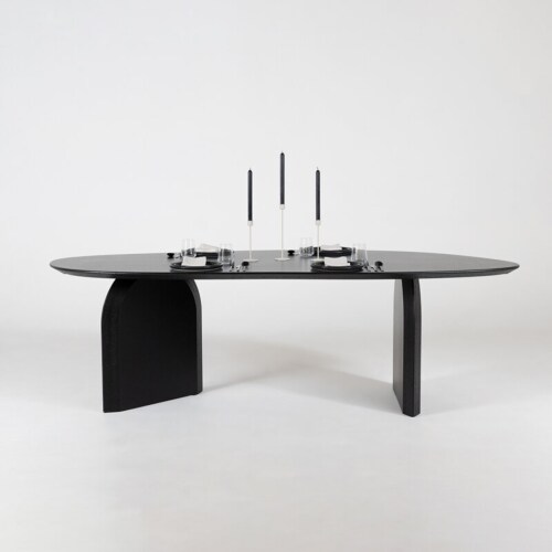 Studio HENK Amoeba tafel-240x100 cm-Zwarte lak
