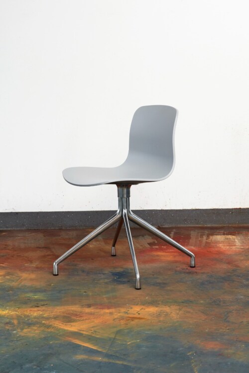 HAY About a Chair AAC10 zwart onderstel stoel - Slate Blue
