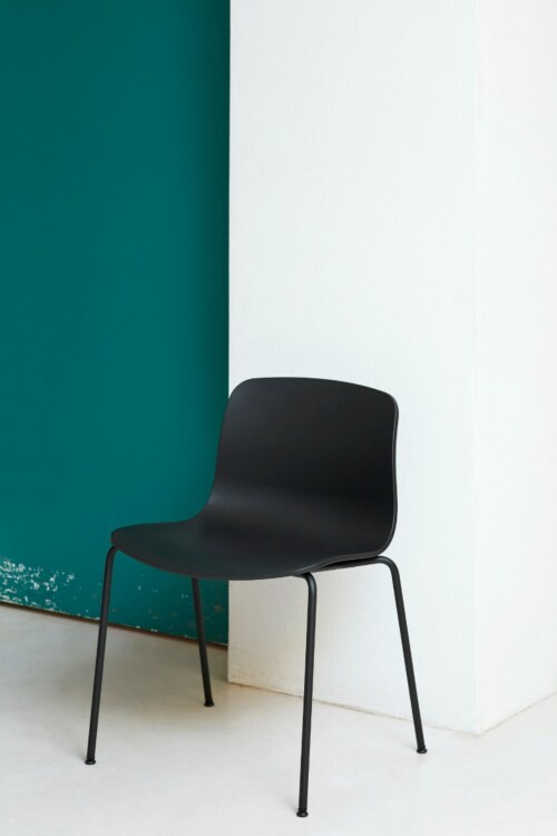 HAY About a Chair AAC16 zwart onderstel stoel- Teal Green